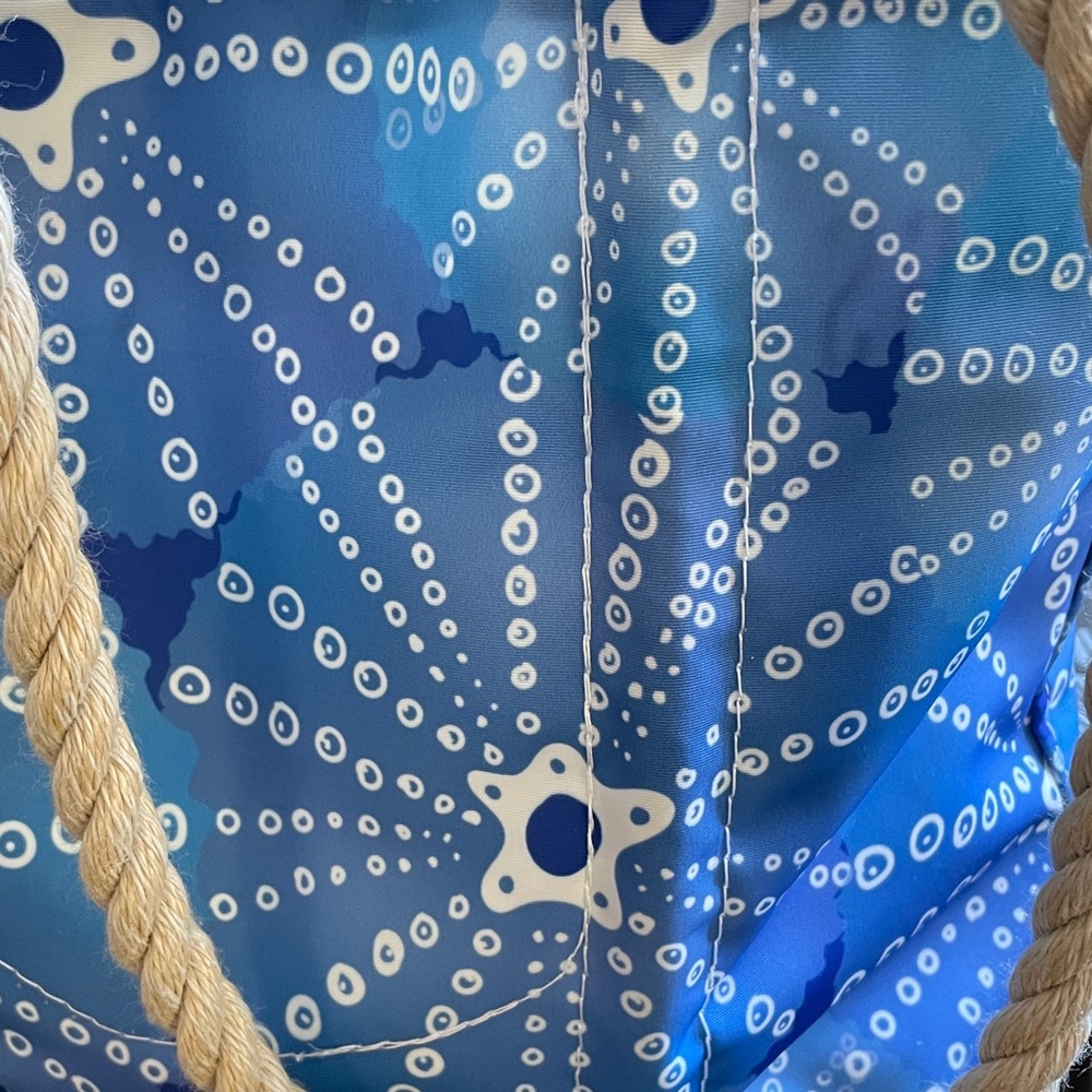 Sea Bags of Maine Blue Starfish Tote Bag - Picture 2 of 6